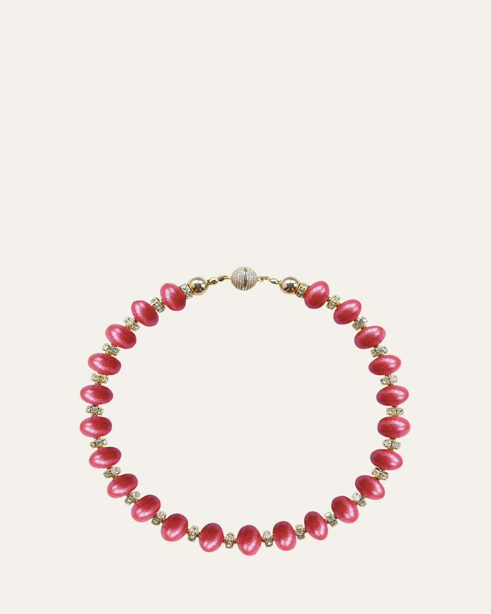 Mika Coral Sunset Necklace, 16"L